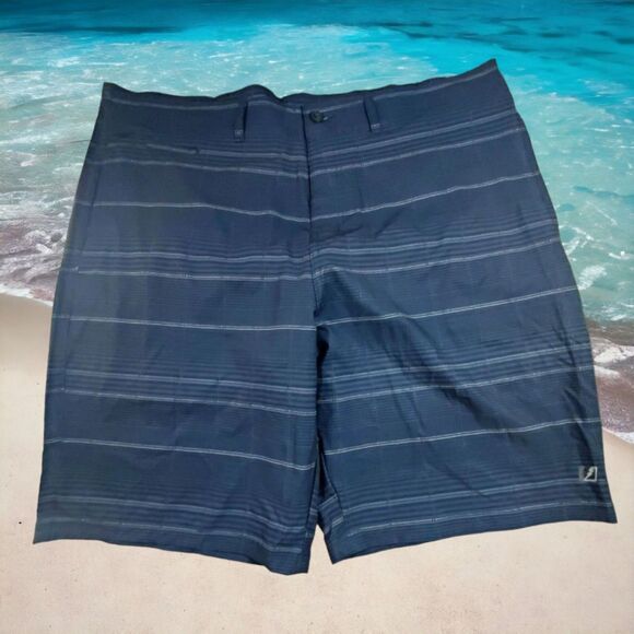 Amplify Board Shorts Mens XXL Blue Plaid Polyester Spandex Summer Outdoor Casual - Picture 1 of 8